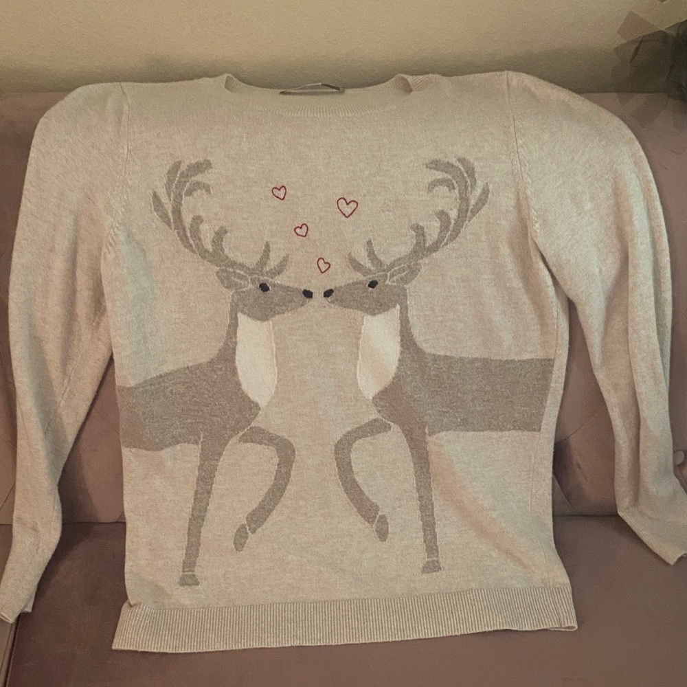LOFT Beige Knit Sweater